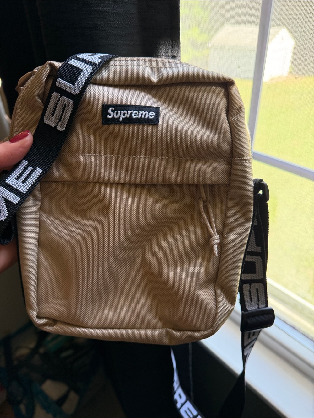 Supreme SS18 Shoulder Bag Authentic Tan Color Perfect condition